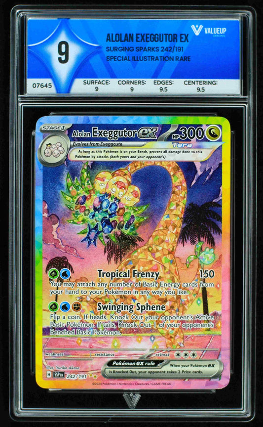 ALOLAN EXEGGUTOUR EX GRADING CARD