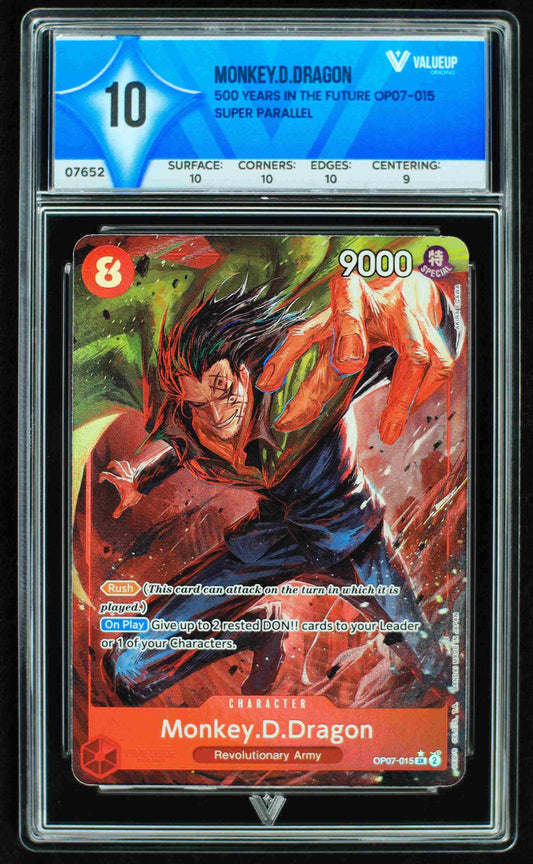 07652 MONKEY.D.DRAGON Grading Card