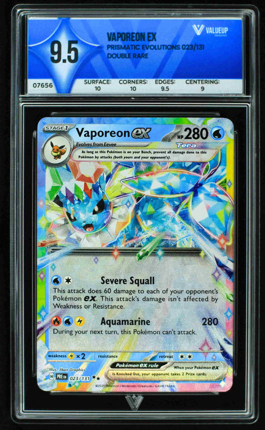 07656 VAPOREON EX Grading Card