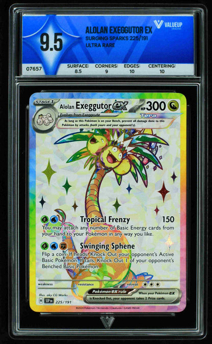 07657 ALOLAN EXEGGUTOR EX Grading Card