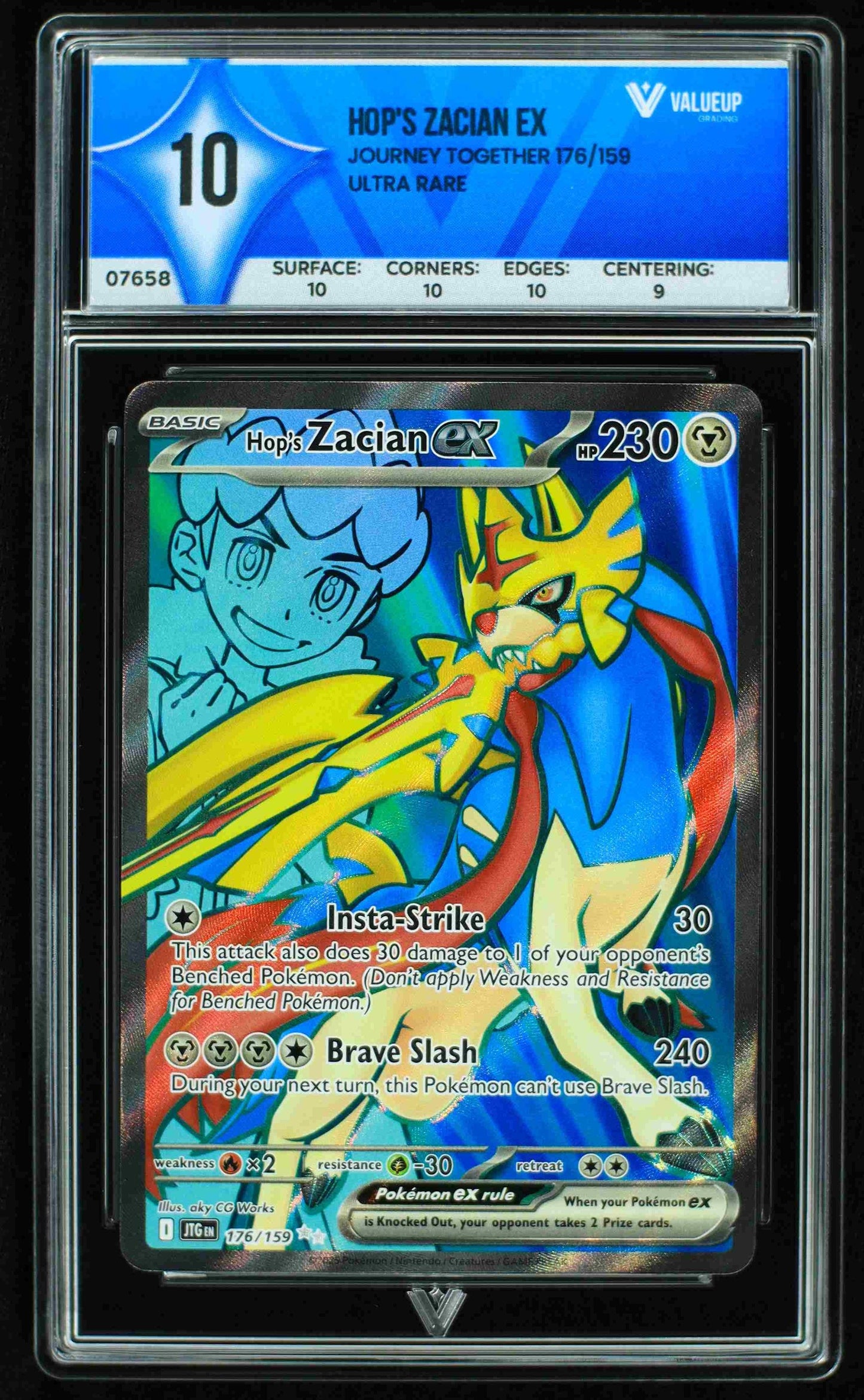 07658 HOP'S ZACIAN EX Grading Card