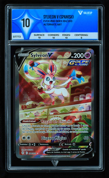 07772 SYLVEON V (SPANISH) Grading Card