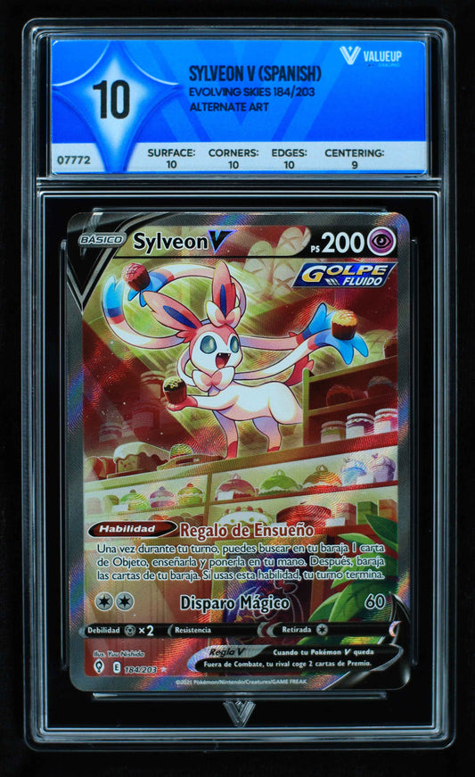 07772 SYLVEON V (SPANISH) Grading Card