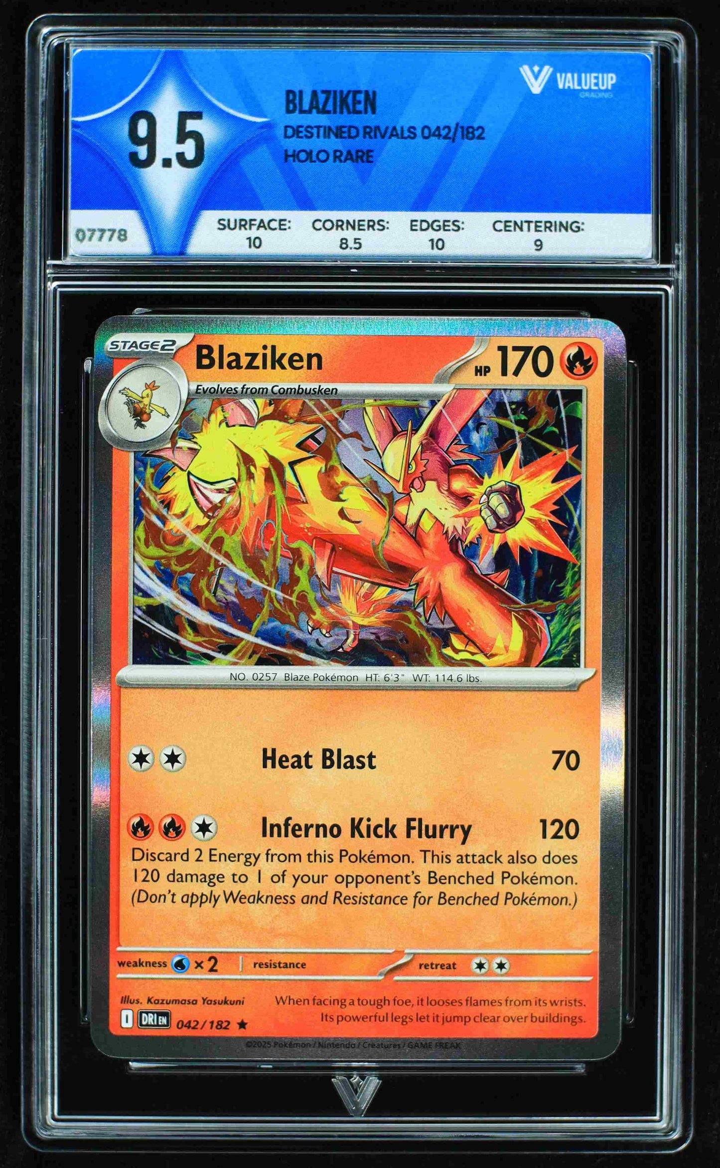 07778 BLAZIKEN Grading Card