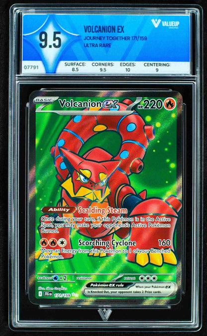 07791 VOLCANION EX Grading Card