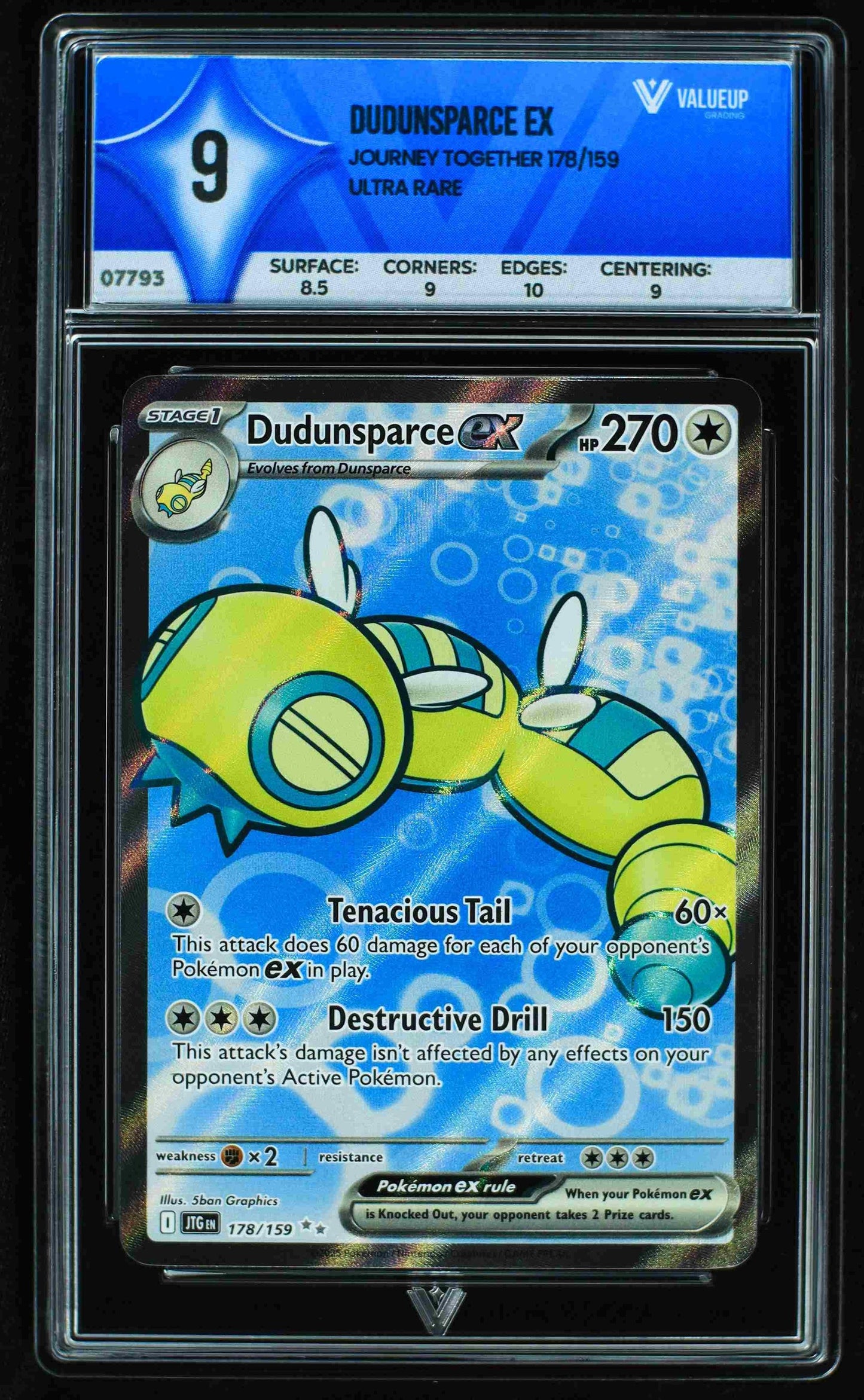 07793 DUDUNSPARCE EX Grading Card