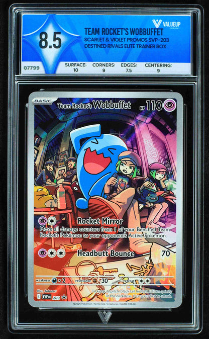 07799 TEAM ROCKET'S WOBBUFFET Grading Card