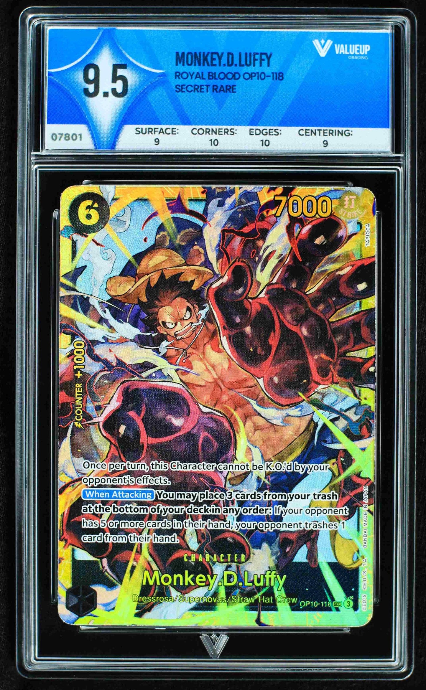 07801 MONKEY.D.LUFFY Grading Card