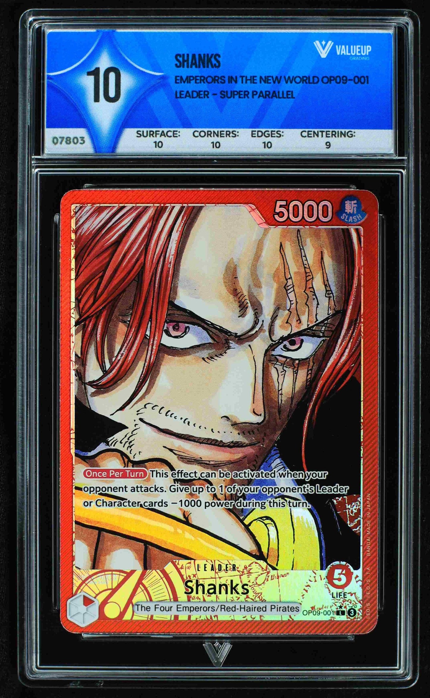 07803 SHANKS Grading Card