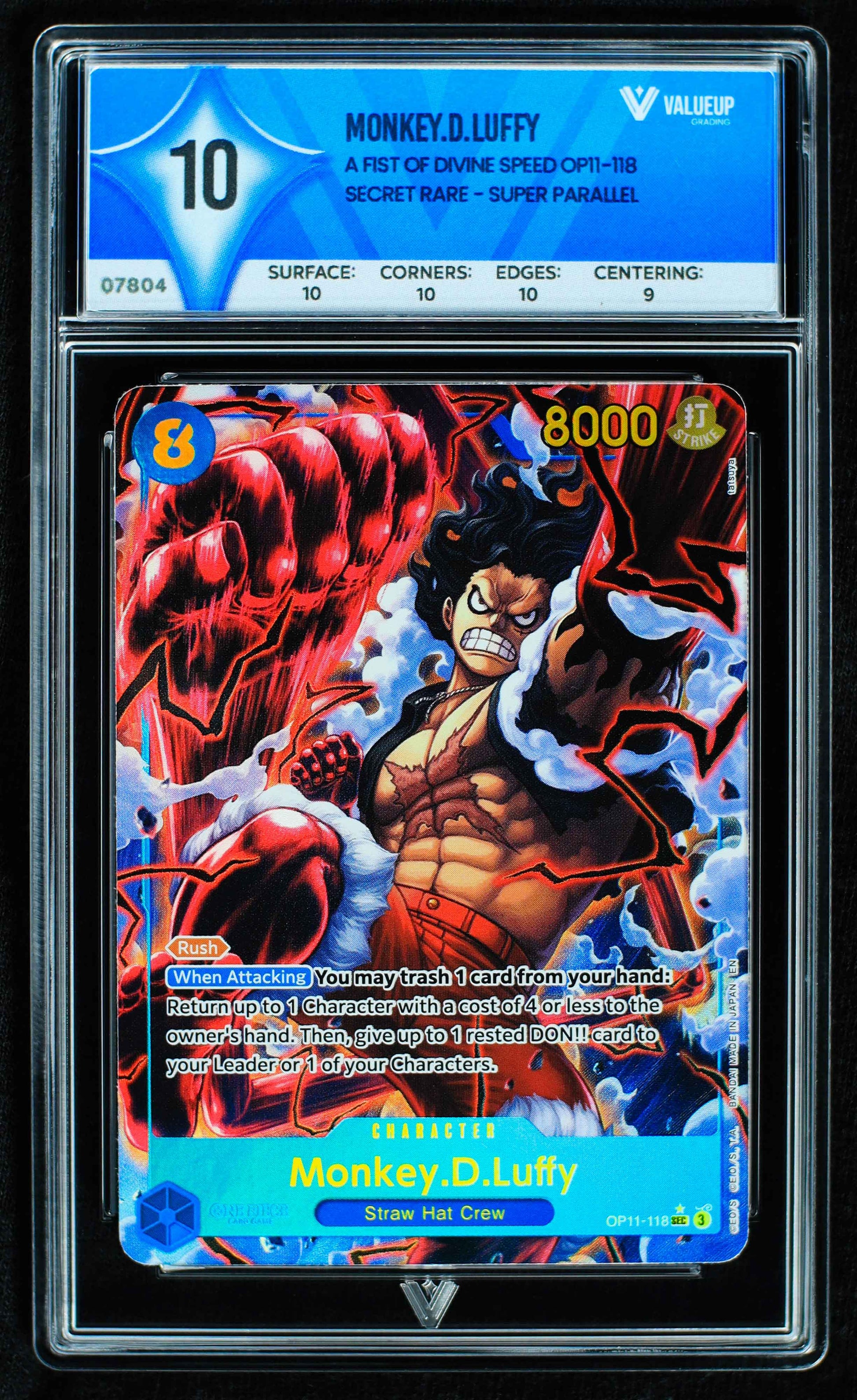 07804 MONKEY.D.LUFFY Grading Card