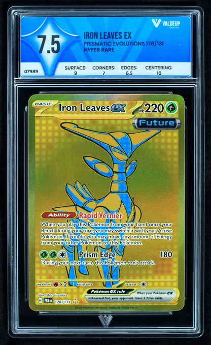 07989 IRON LEAVES EX Grading Card