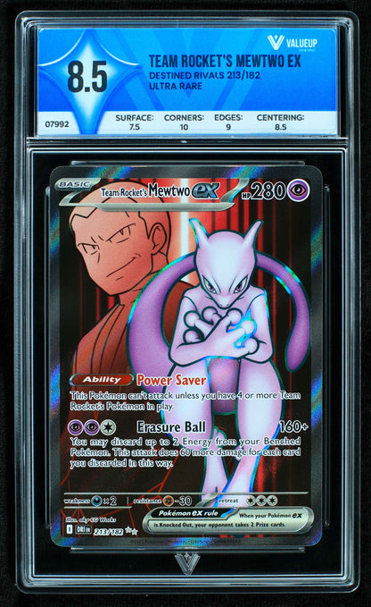 07992 TEAM ROCKET'S MEWTWO EX Grading Card