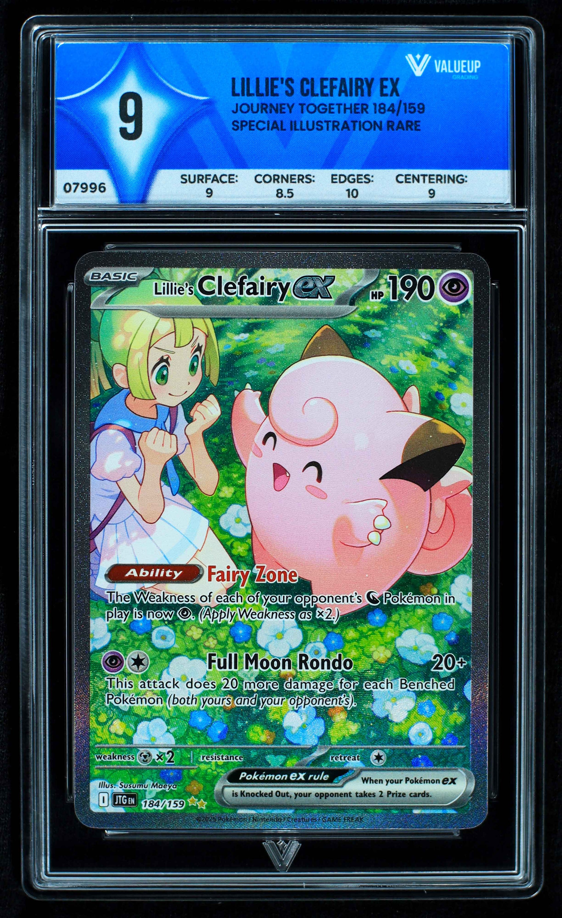 07996 LILLIE'S CLEFAIRY EX Grading Card
