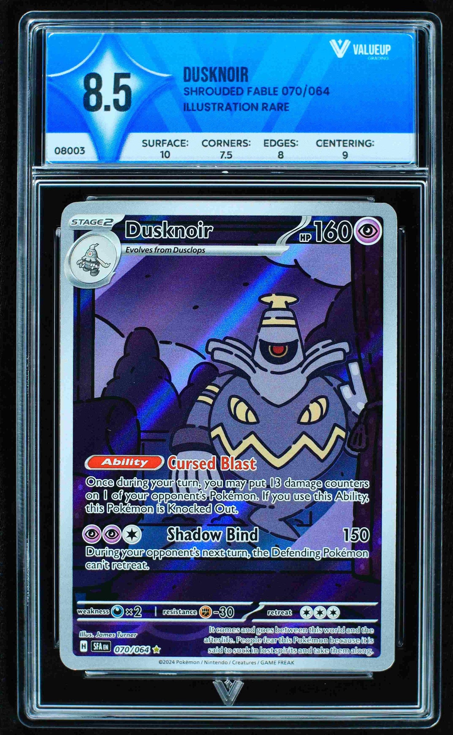 08003 DUSKNOIR Grading Card