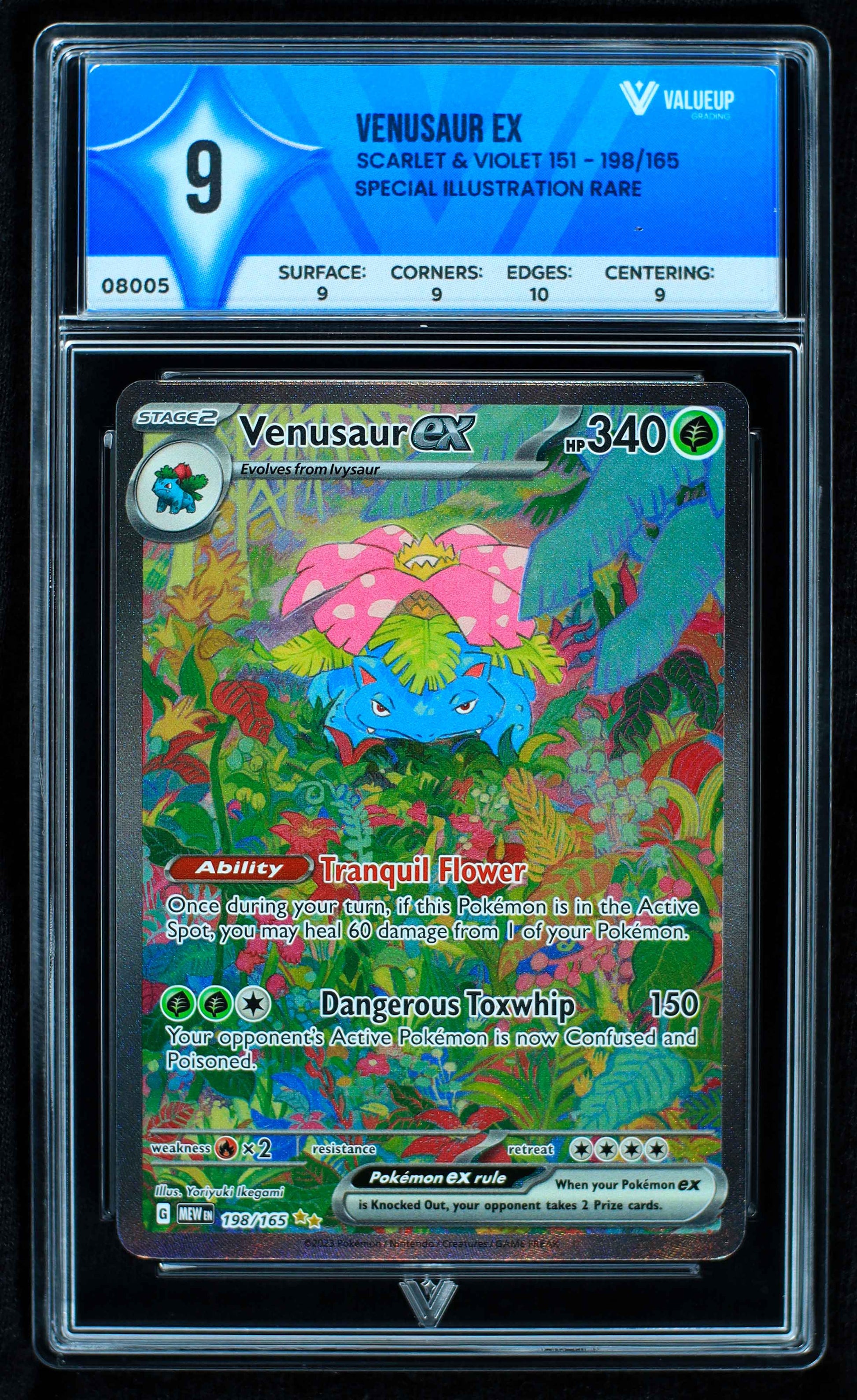 08005 VENUSAUR EX Grading Card