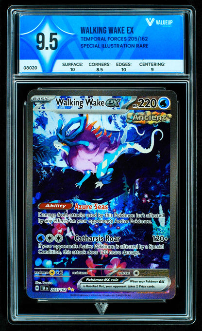 08020 WALKING WAKE EX Grading Card