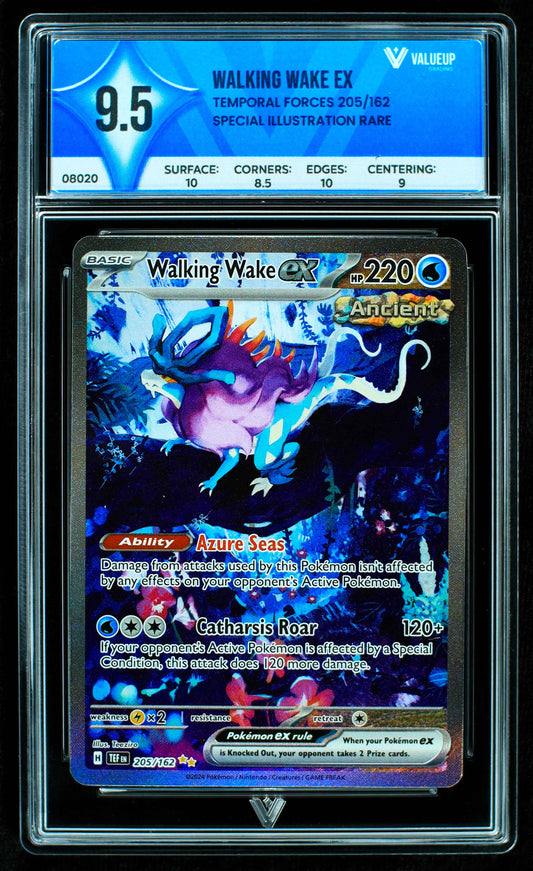 08020 WALKING WAKE EX Grading Card