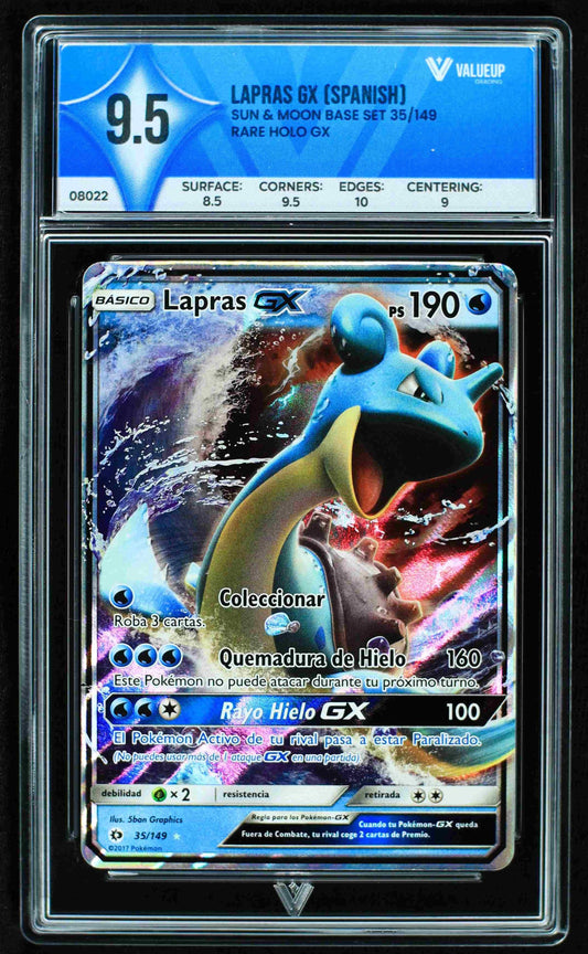 08022 LAPRAS GX (SPANISH) Grading Card