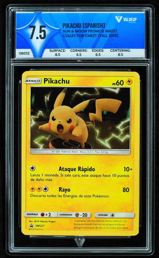 08032 PIKACHU (SPANISH) Grading Card