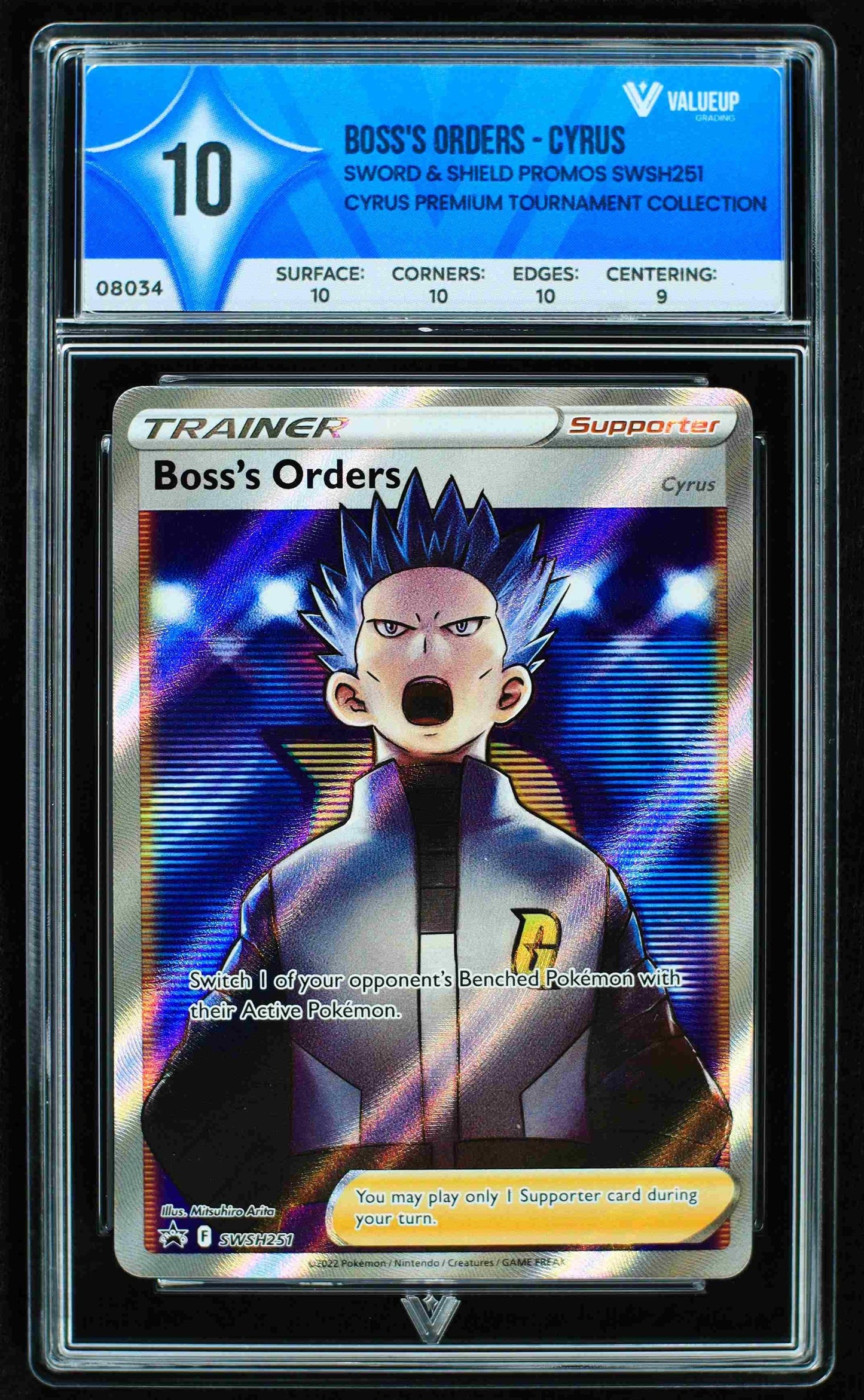 08034 BOSS'S ORDERS - CYRUS Grading Card
