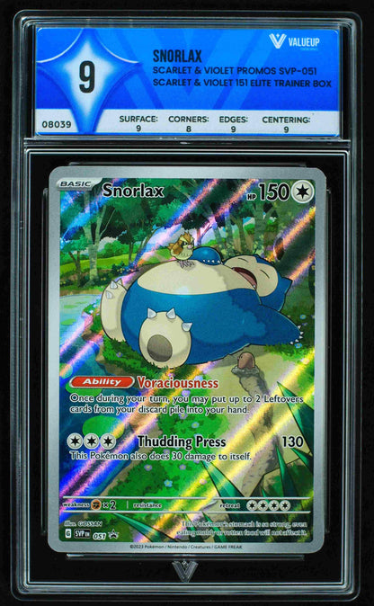 08039 SNORLAX Grading Card