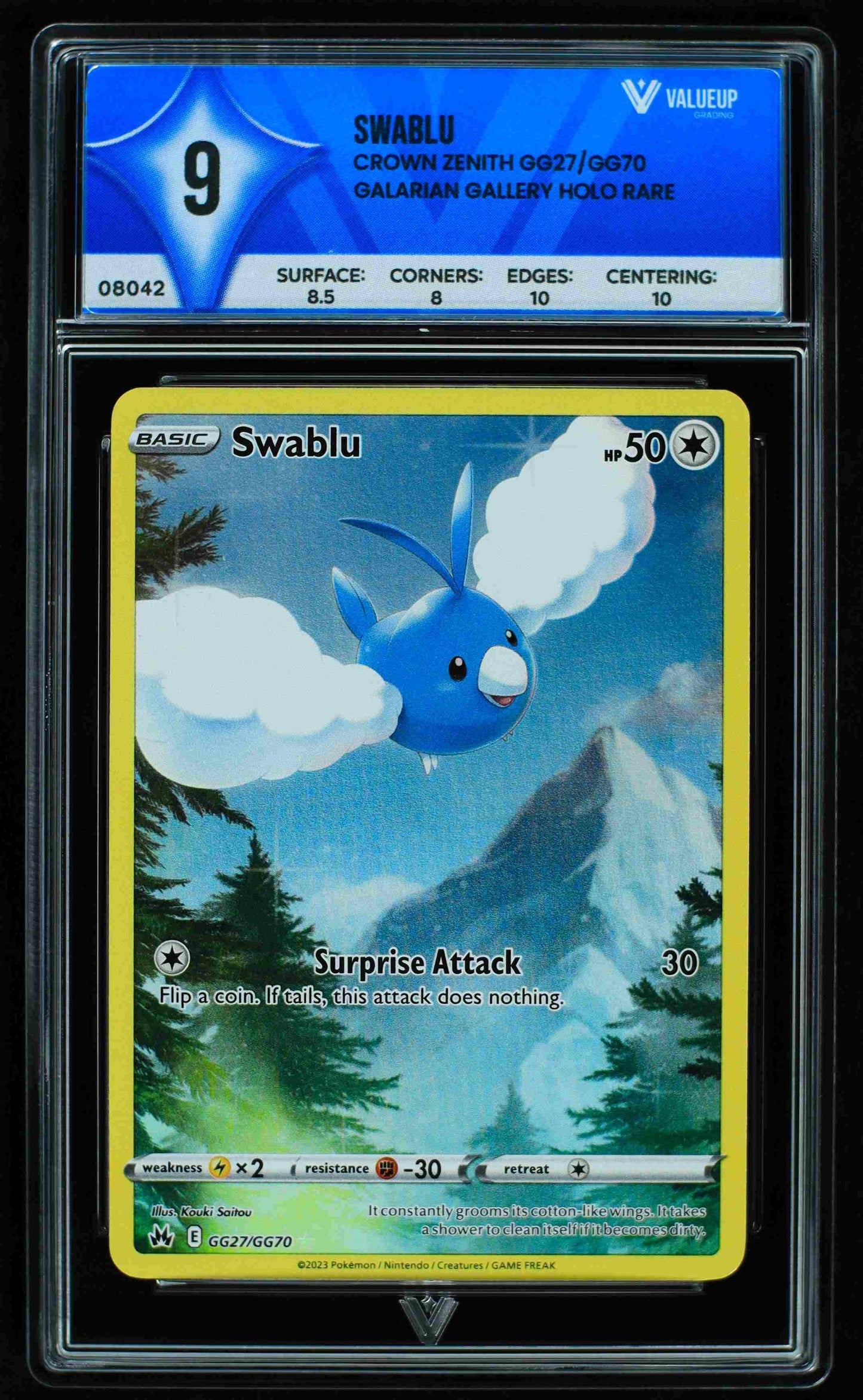 08042 SWABLU Grading Card