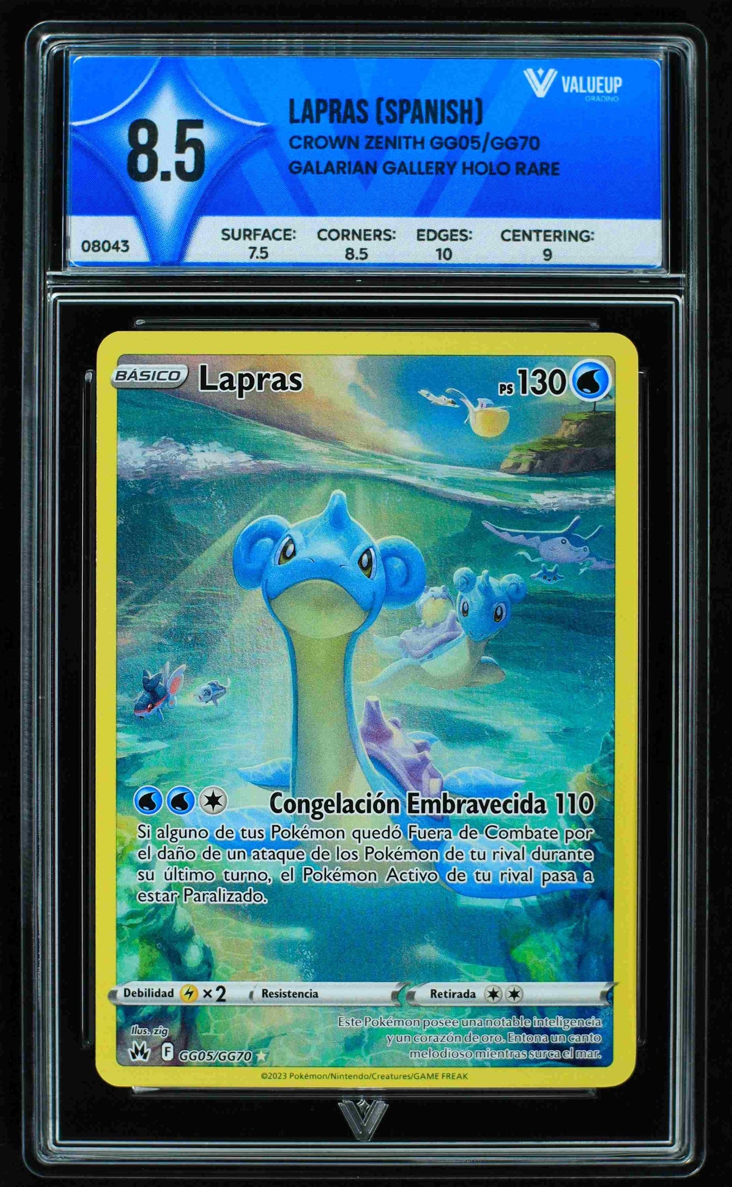 08043 LAPRAS (SPANISH) Grading Card