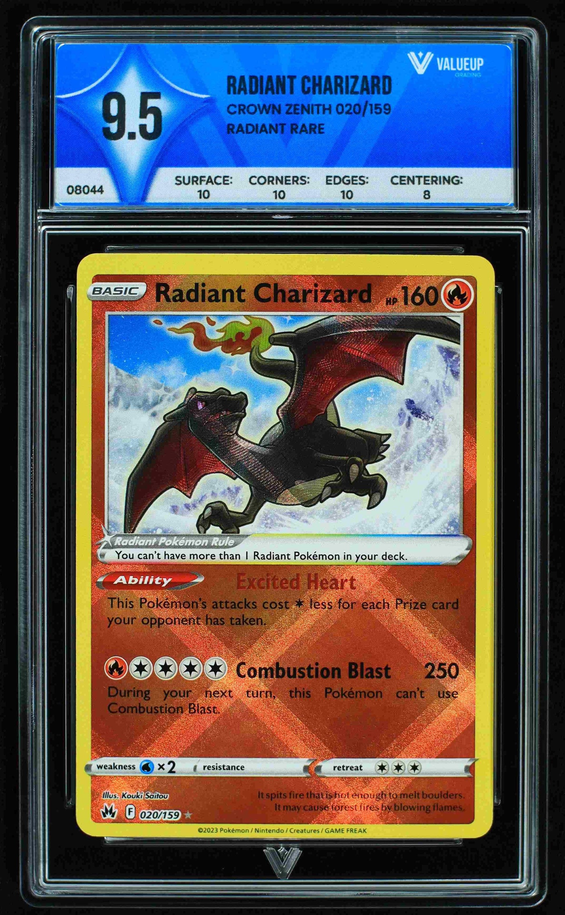 08044 RADIANT CHARIZARD Grading Card