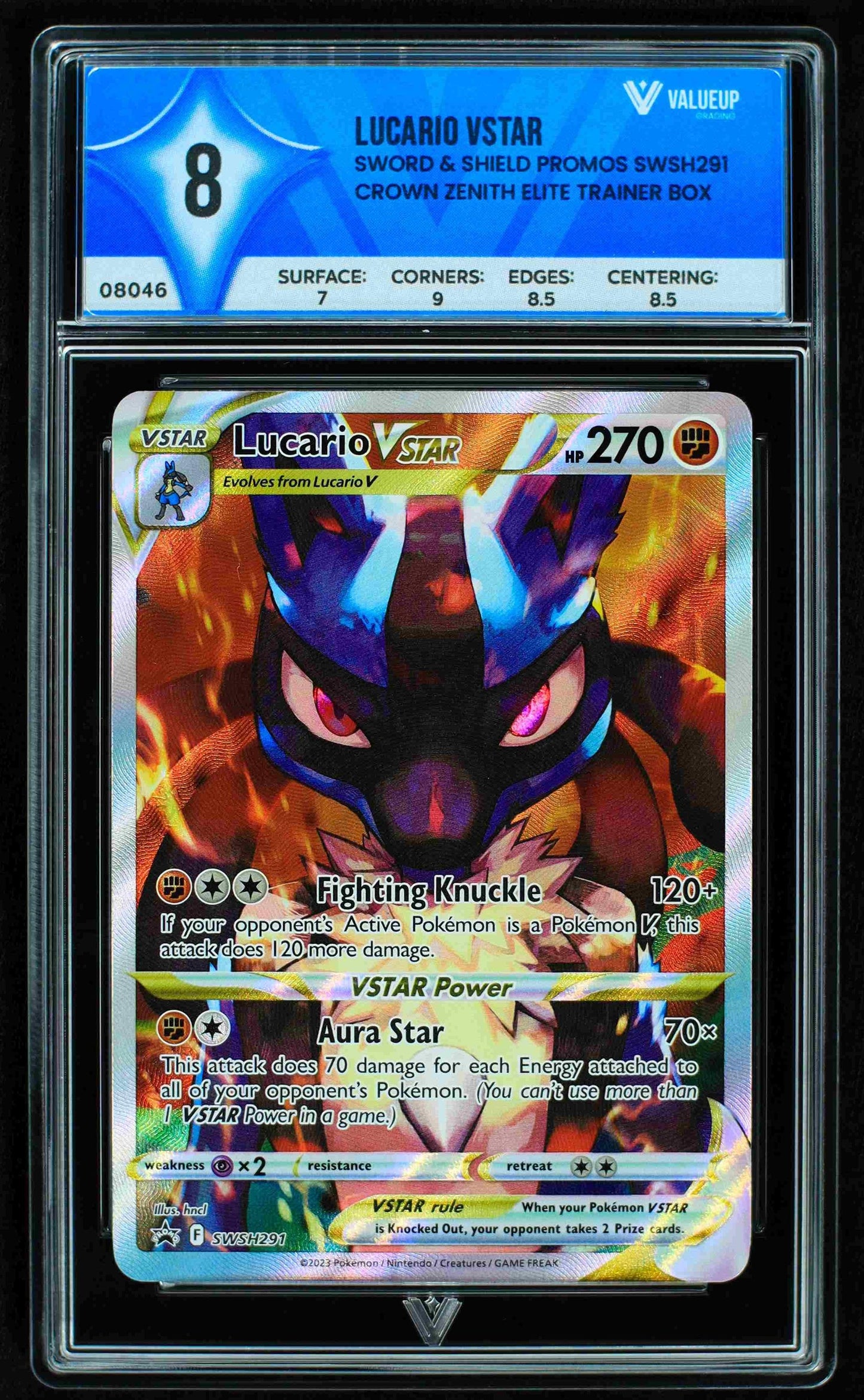 08046 LUCARIO VSTAR Grading Card
