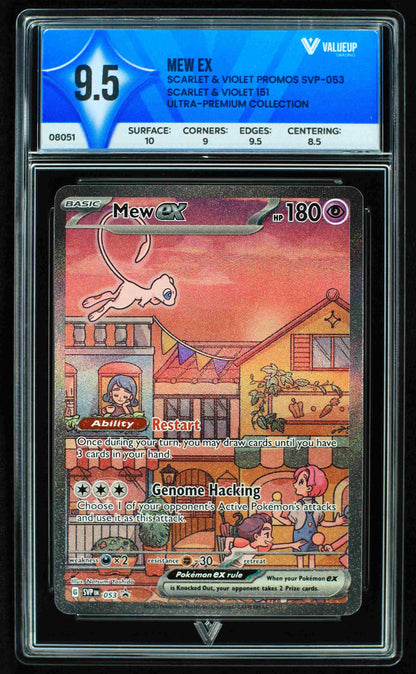 08051 MEW EX Grading Card
