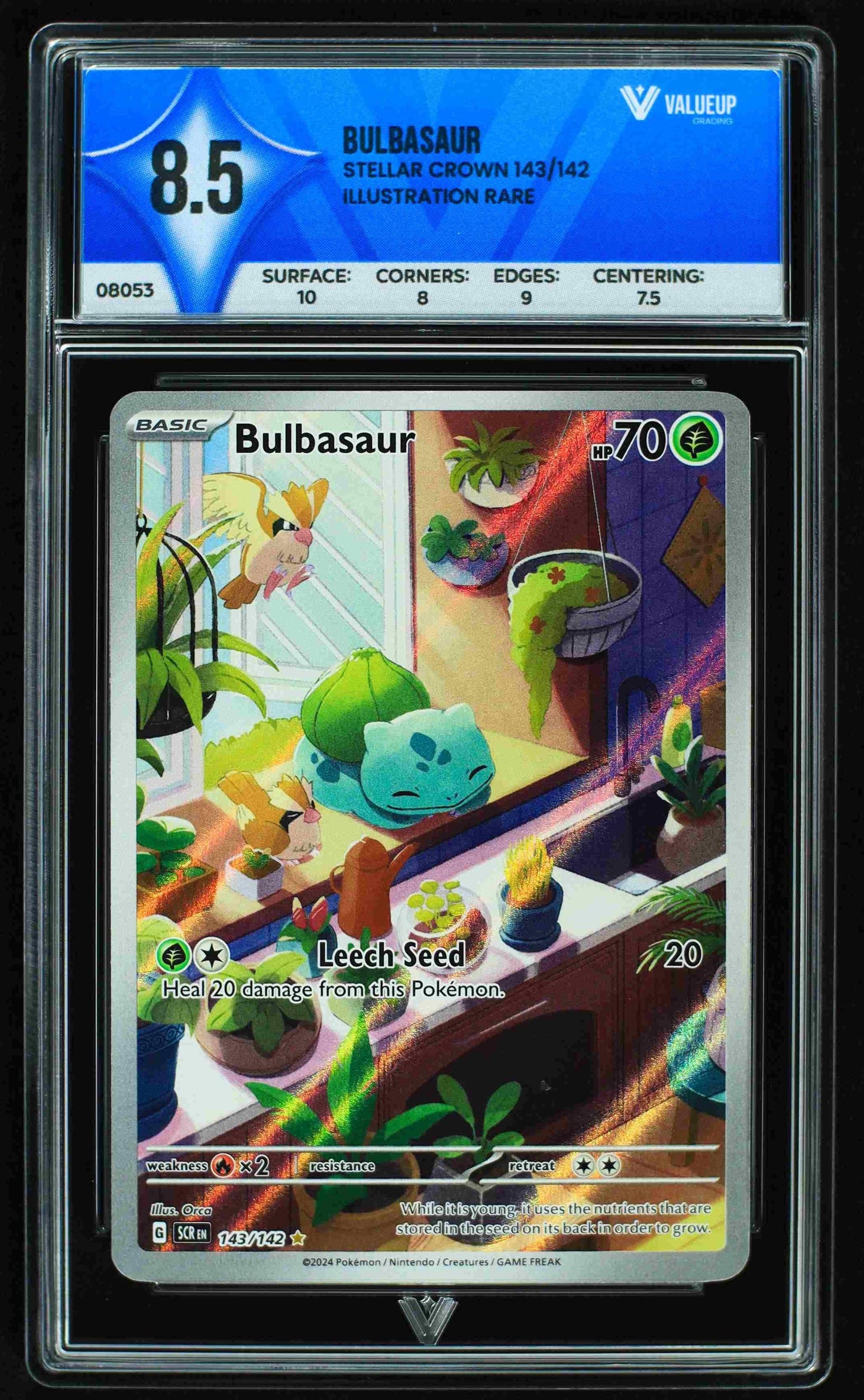 8053 BULBASAUR Grading Card