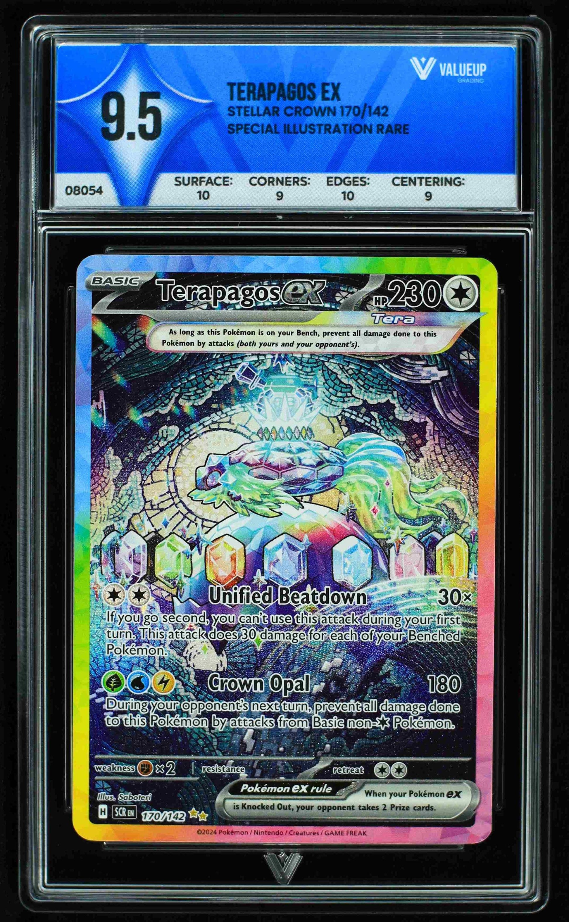 08054 TERAPAGOS EX Grading Card