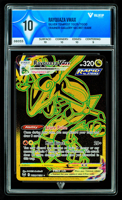 08055 RAYQUAZA VMAX Grading Card