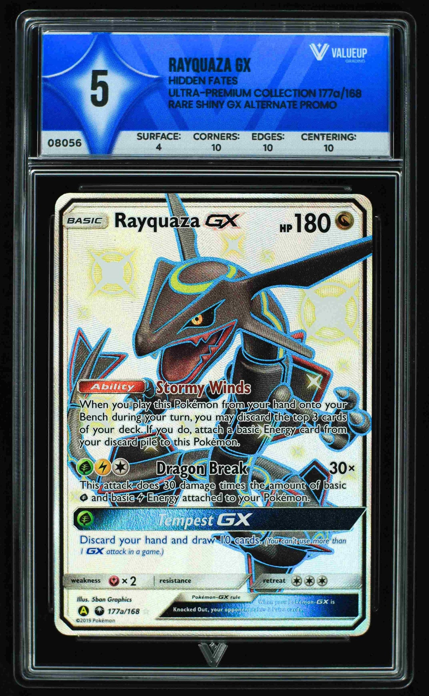 08056 RAYQUAZA GX Grading Card