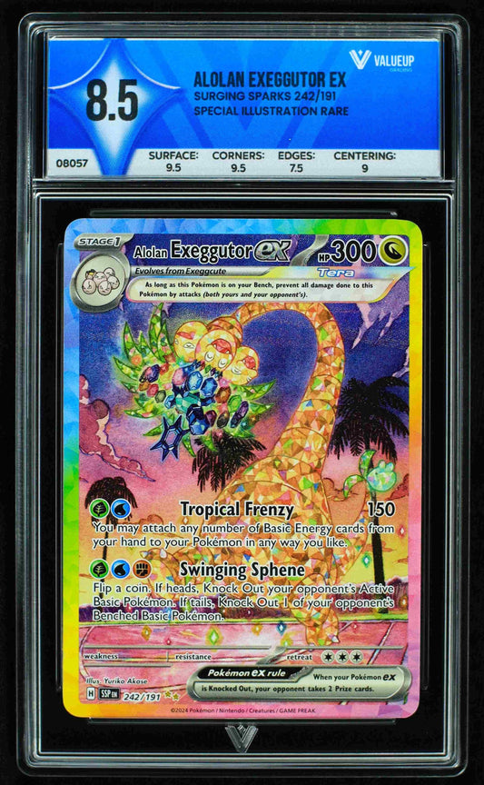 08057 ALOLAN EXEGGUTOR EX Grading Card
