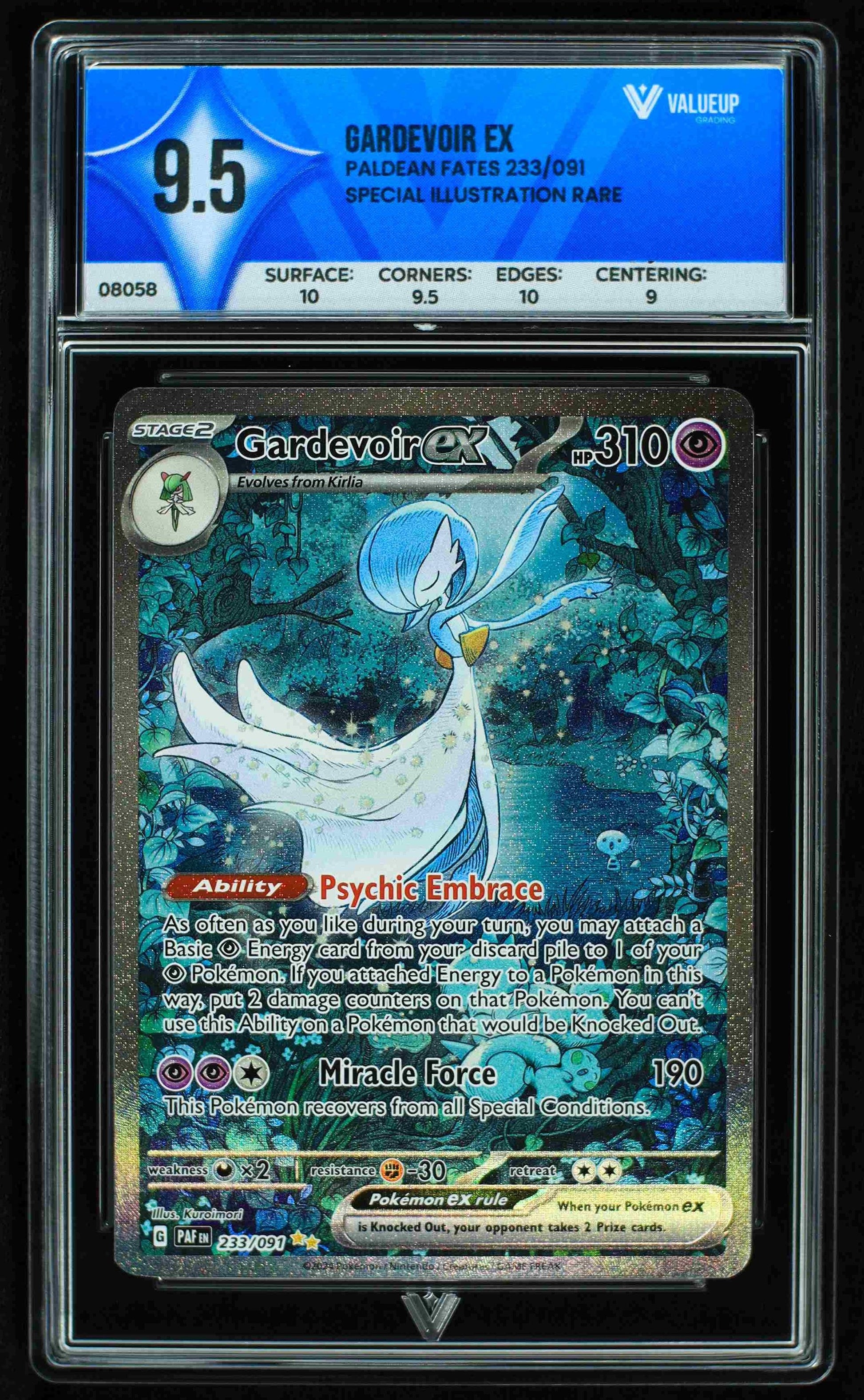 08058 GARDEVOIR EX Grading Card