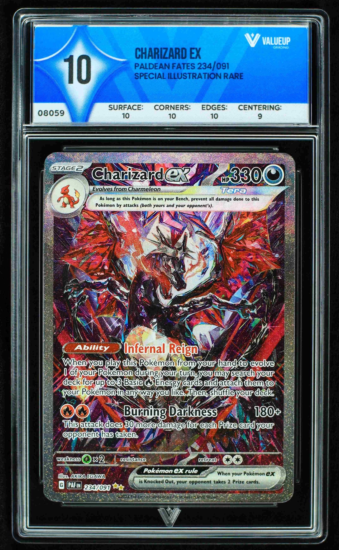 08059 CHARIZARD EX Grading Card