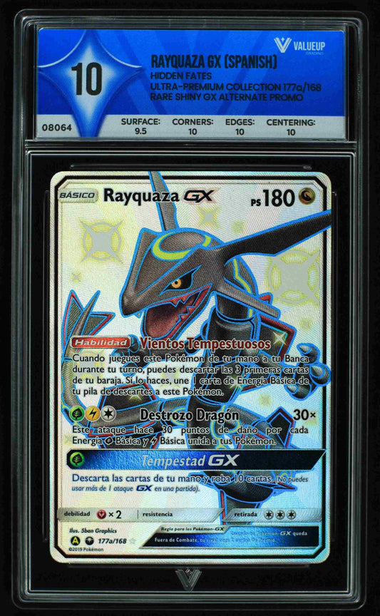 08064 RAYQUAZA GX (SPANISH) Grading Card