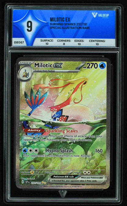08067 MILOTIC EX Grading Card