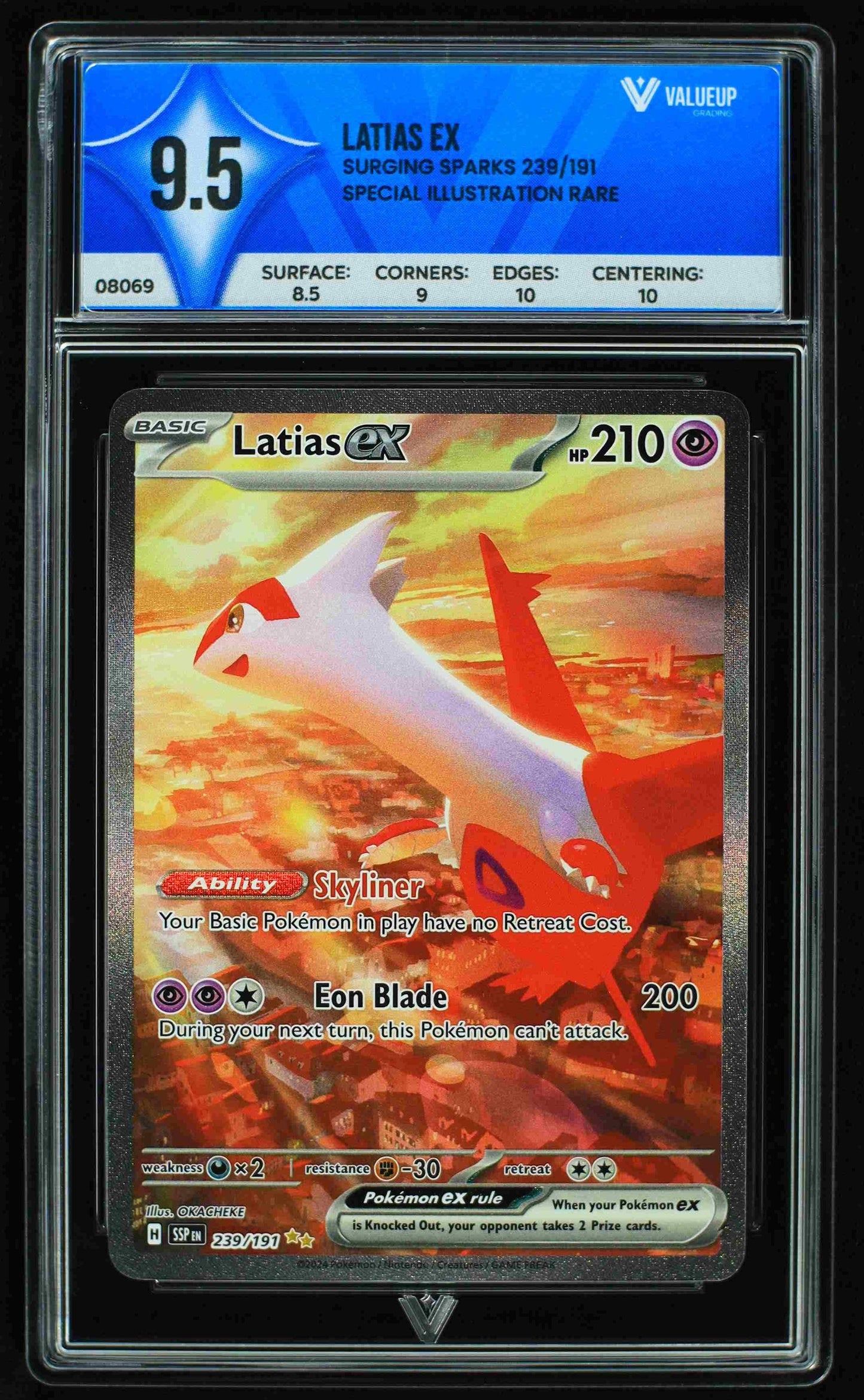 08069 LATIAS EX Grading Card