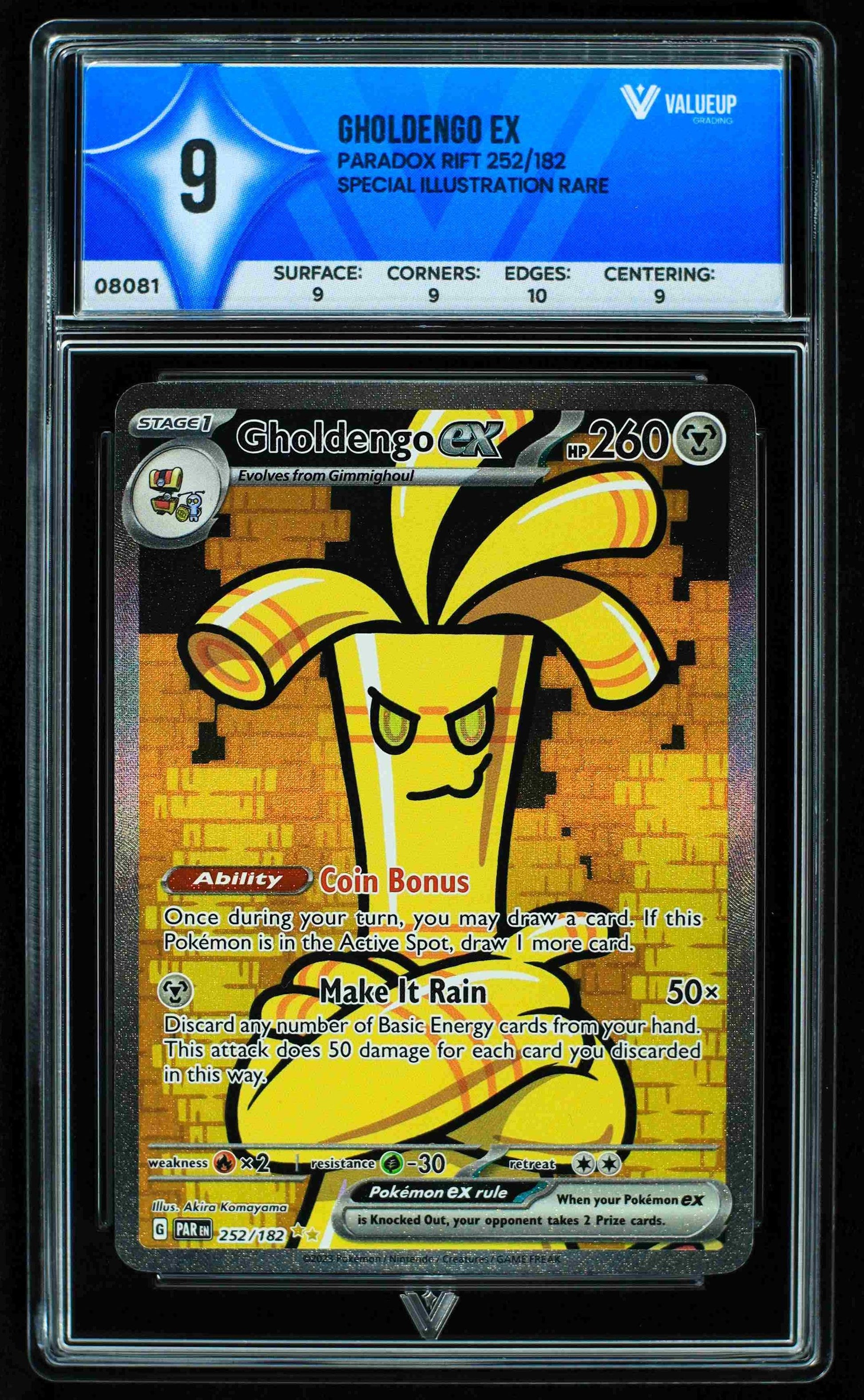 08081 GHOLDENGO EX Grading Card