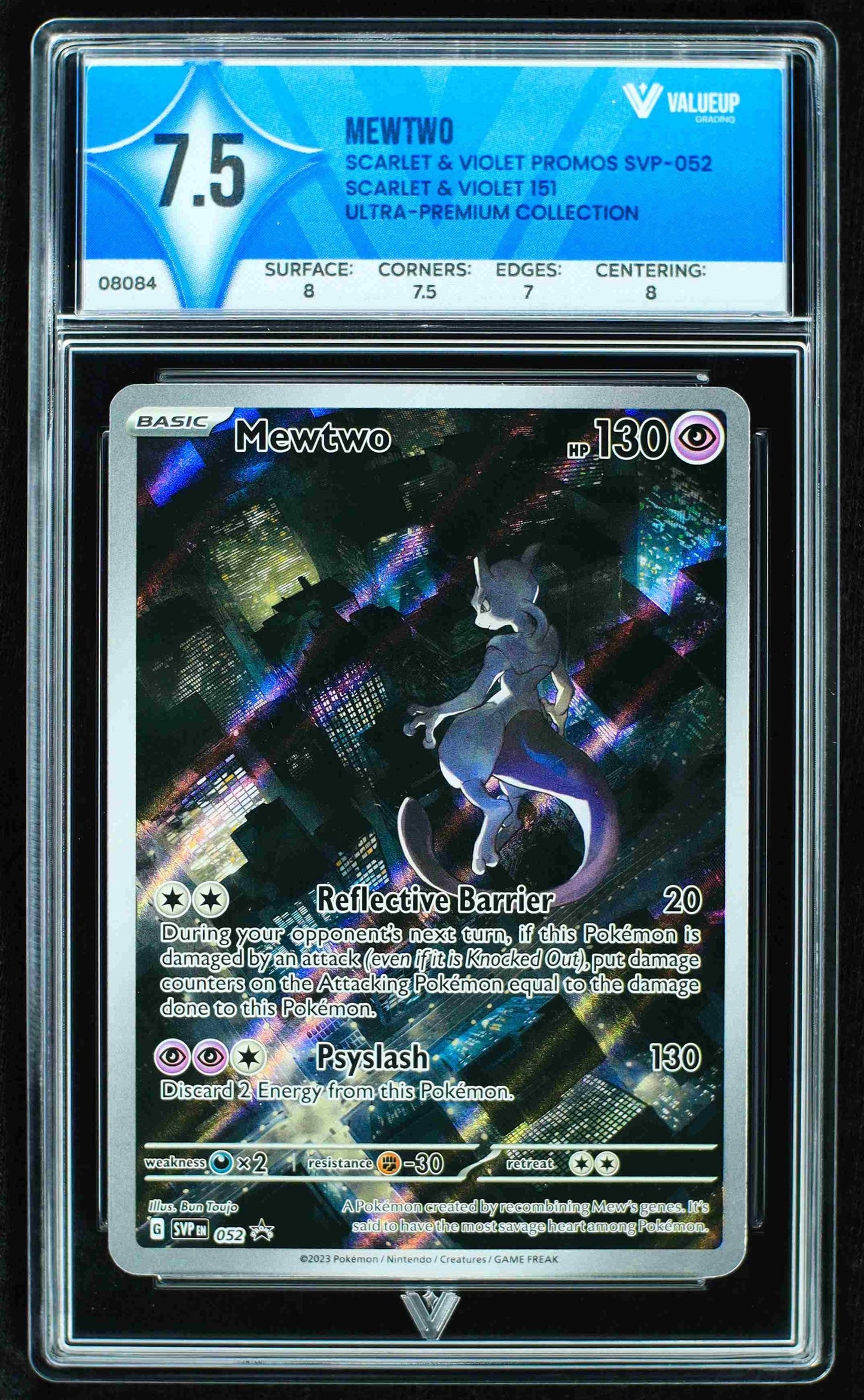 08084 MEWTWO Grading Card