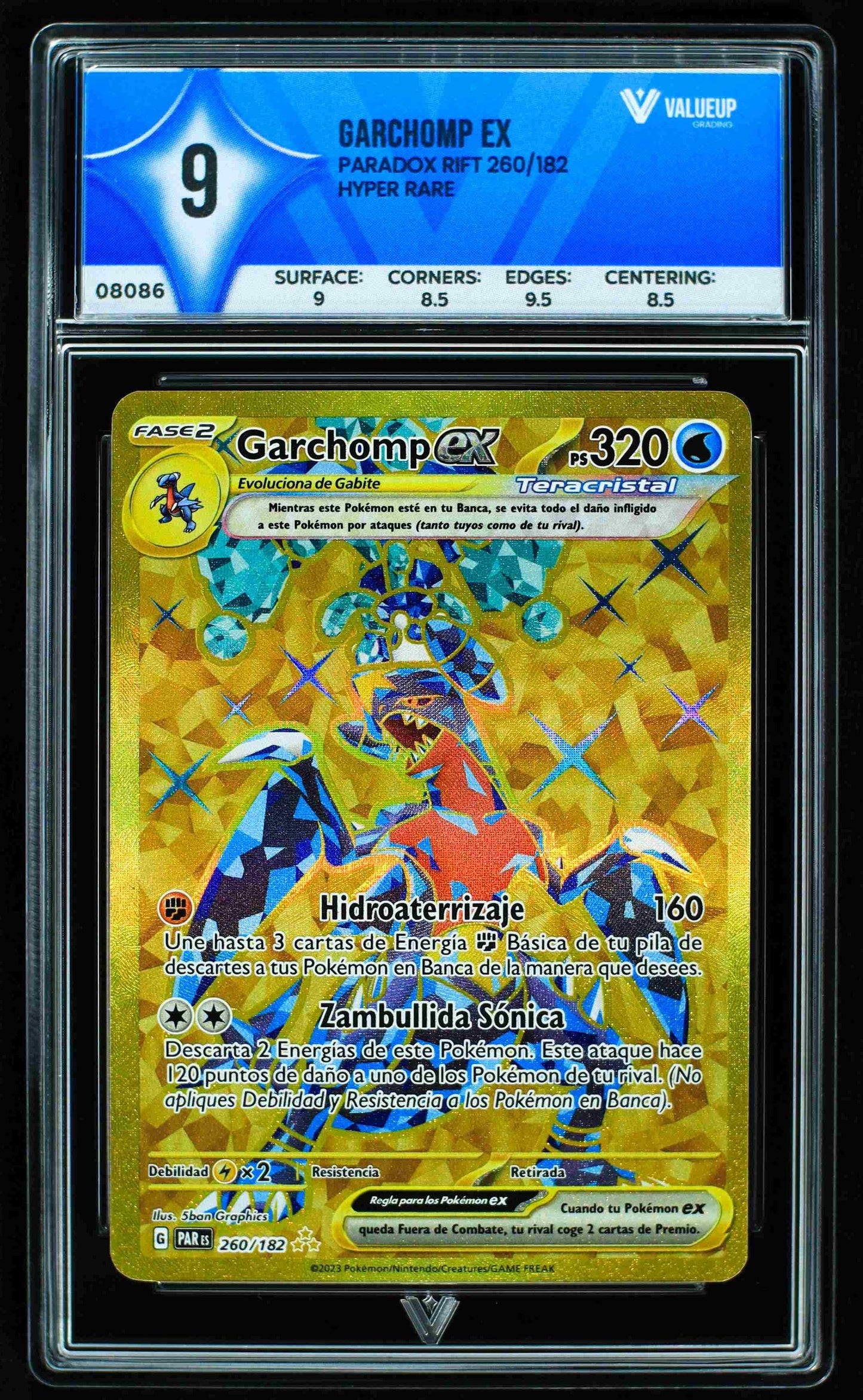 08086 GARCHOMP EX Grading Card