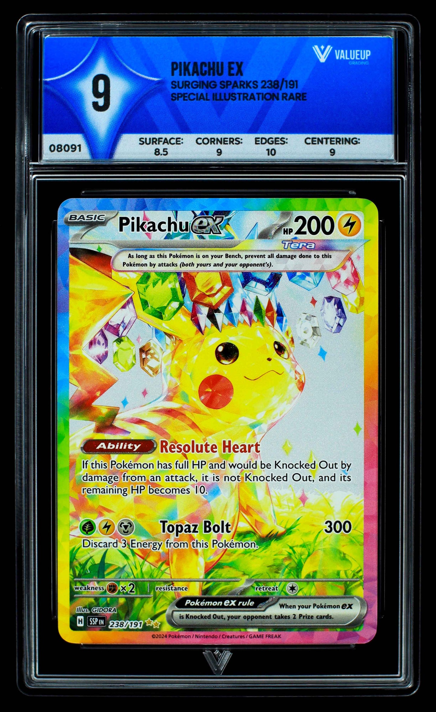 08091 PIKACHU EX Grading Card
