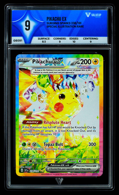 08091 PIKACHU EX Grading Card