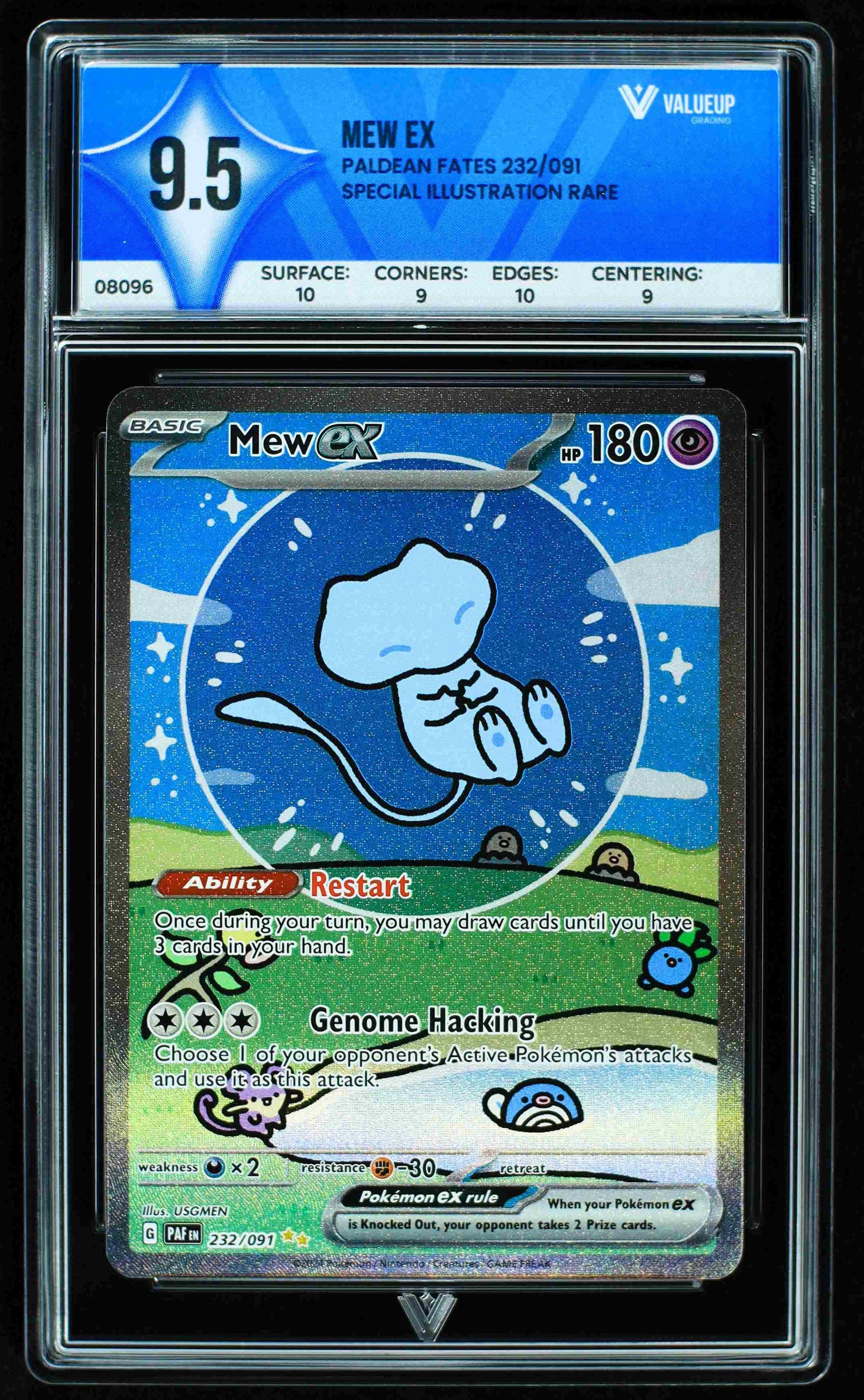 08096 MEW EX Grading Card