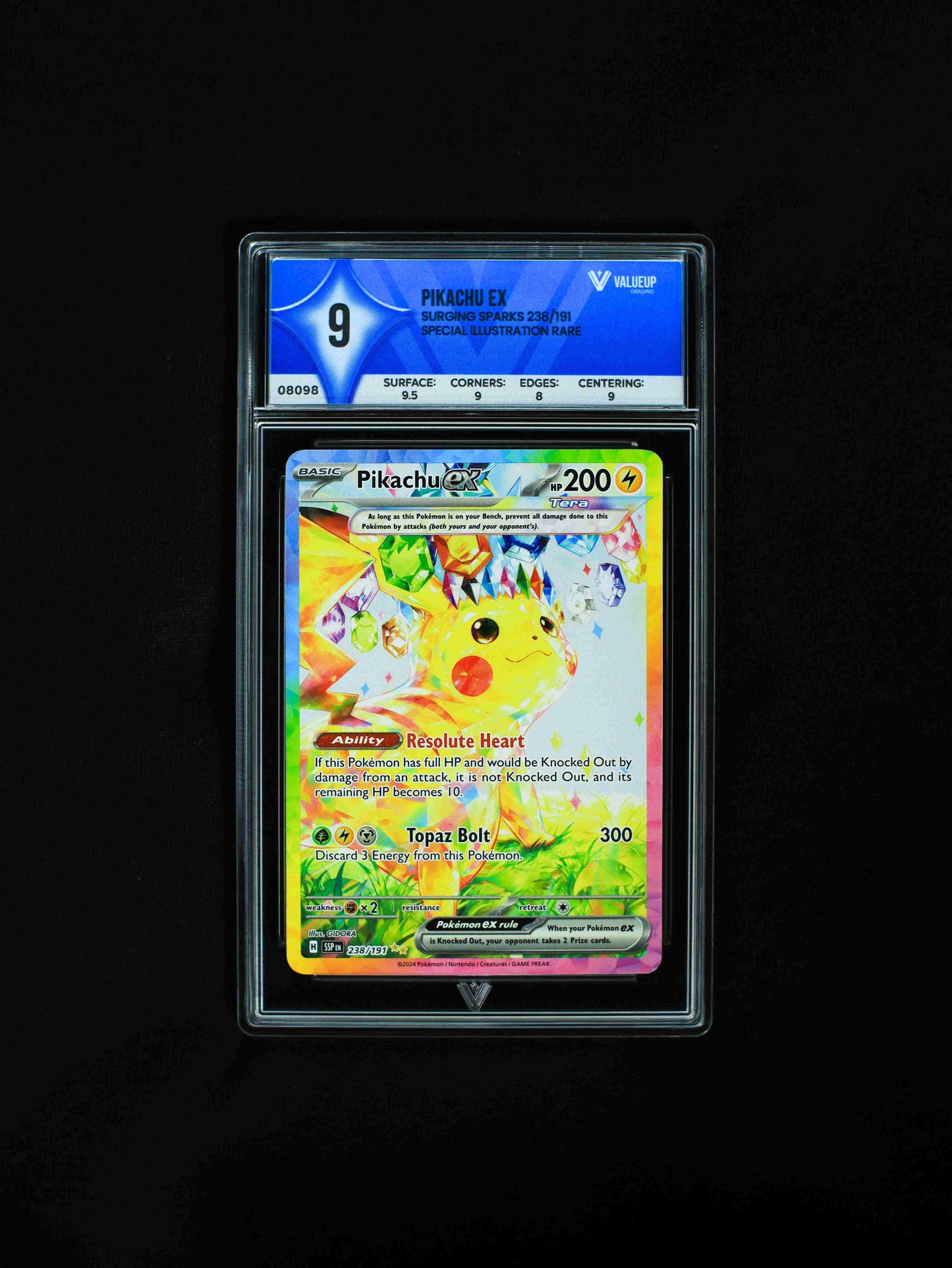 08098 PIKACHU EX Grading Card