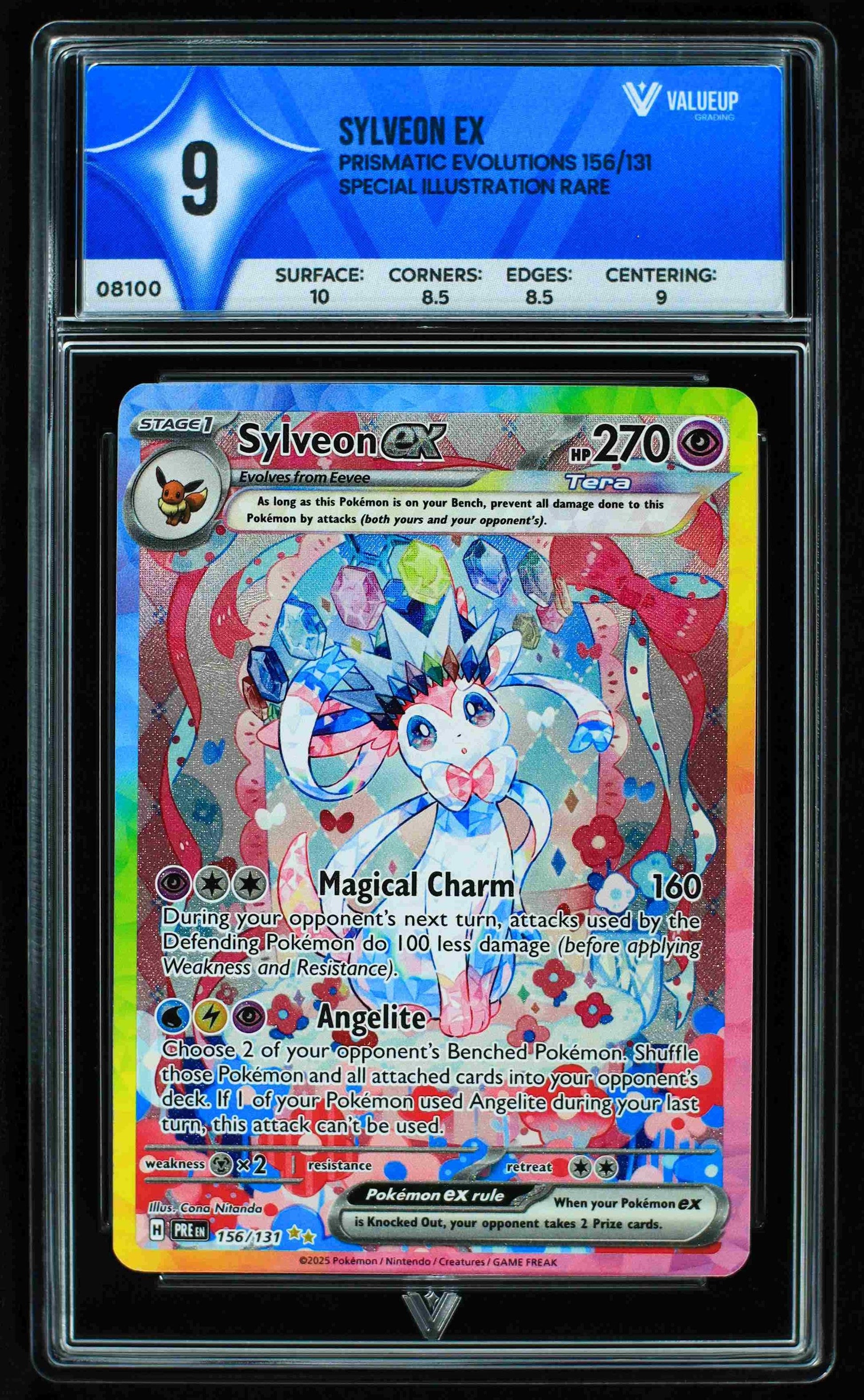 08100 SYLVEON EX Grading Card
