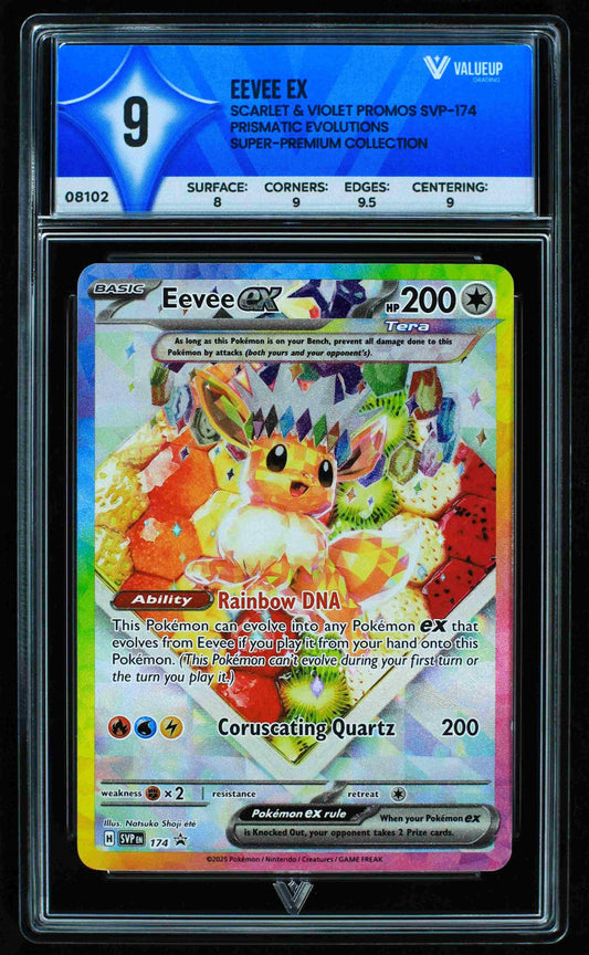 08102 EEVEE EX Grading Card