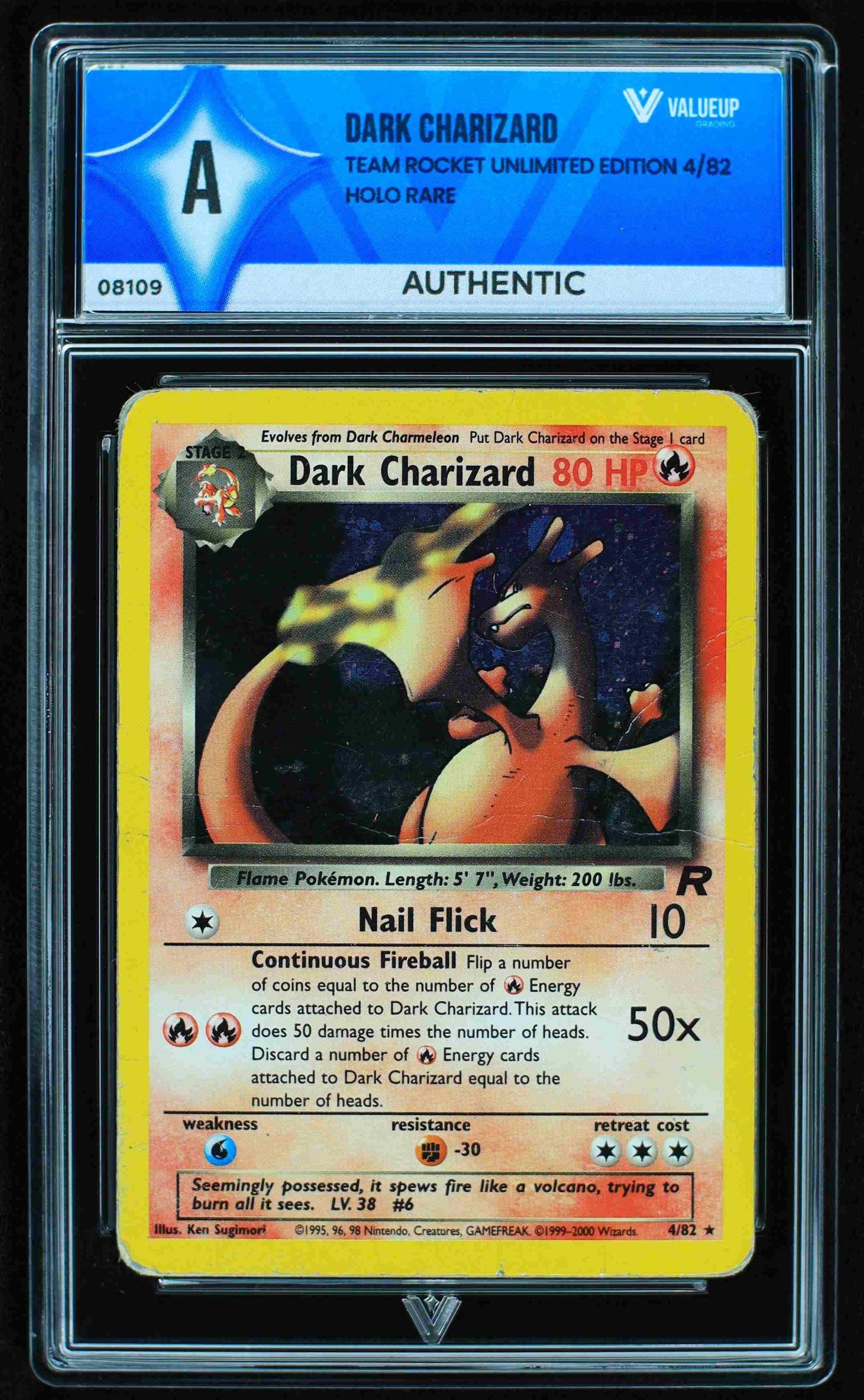 08109 DARK CHARIZARD Grading Card
